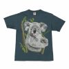 Vintage T-Shirts * | Vintage Koala Alstyle T-Shirt Medium Blue Cotton