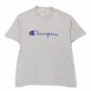 Vintage T-Shirts * | Vintage Champion T-Shirt Xl Grey Cotton