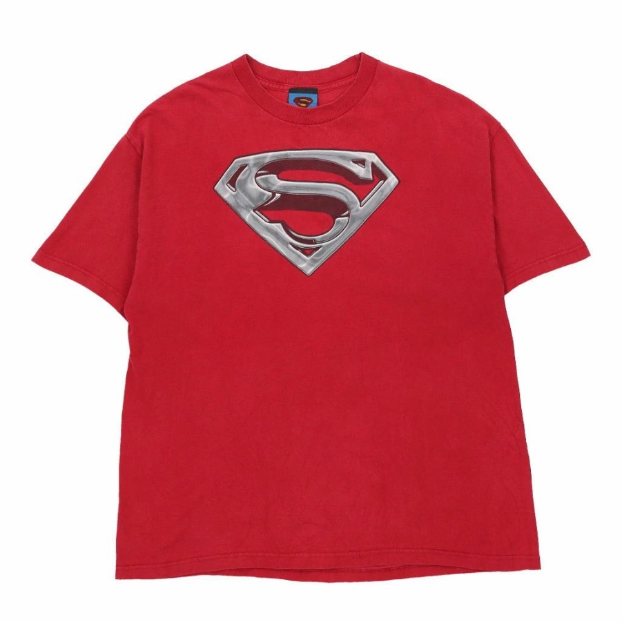 Vintage T-Shirts * | Vintage Dc Comics T-Shirt Xl Red Cotton