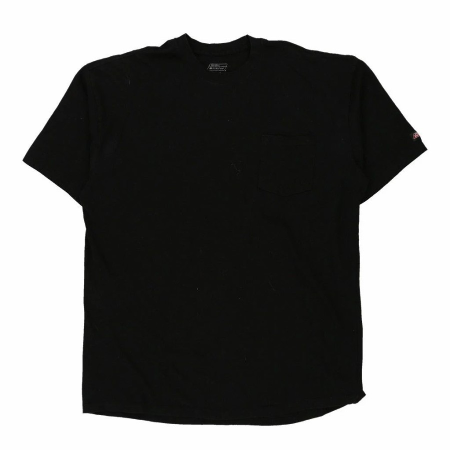 Vintage T-Shirts * | Vintage Dickies T-Shirt 2Xl Black Cotton