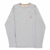 Vintage T-Shirts * | Vintage Carhartt Long Sleeve T-Shirt Large Grey Cotton