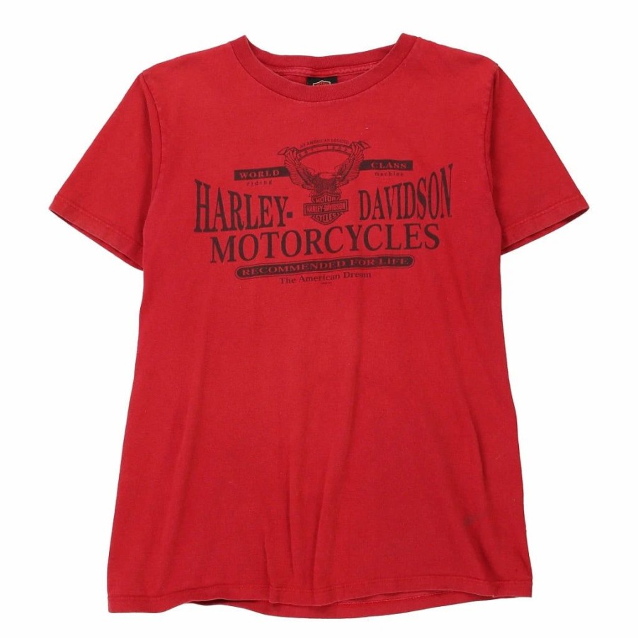 Vintage T-Shirts * | Vintage Kuwait, 2006 Harley Davidson T-Shirt Medium Red Cotton