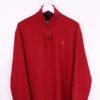 1/4 Zip Sweaters * | Restated Vintage Vintage Ralph Lauren Polo 1/4 Zip Sweater Large