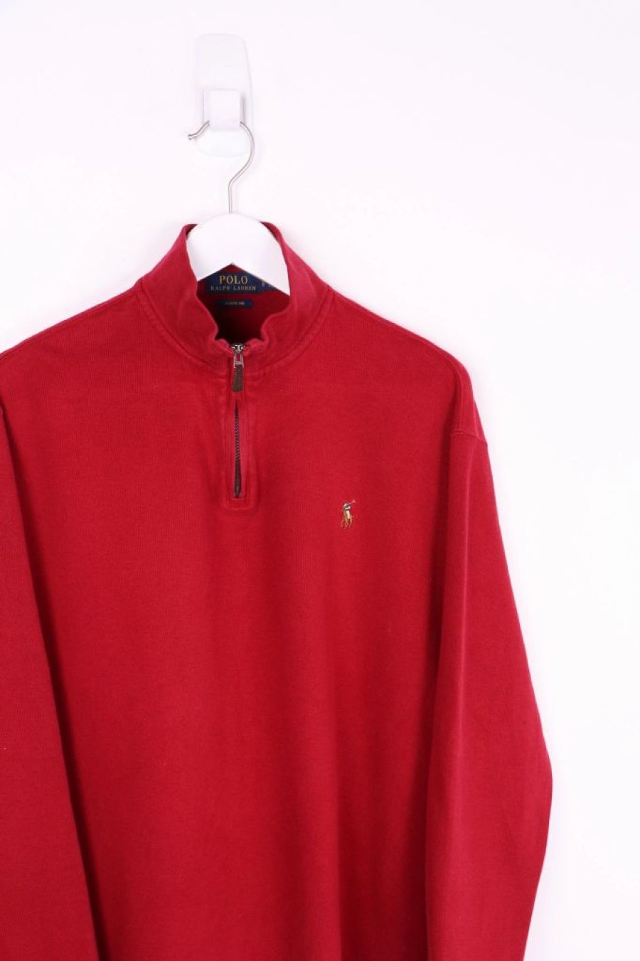 1/4 Zip Sweaters * | Restated Vintage Vintage Ralph Lauren Polo 1/4 Zip Sweater Large