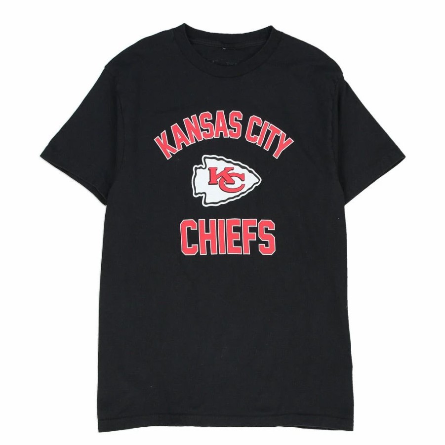 Vintage T-Shirts * | Vintage Kansas City Chiefs Nfl T-Shirt Medium Black Cotton