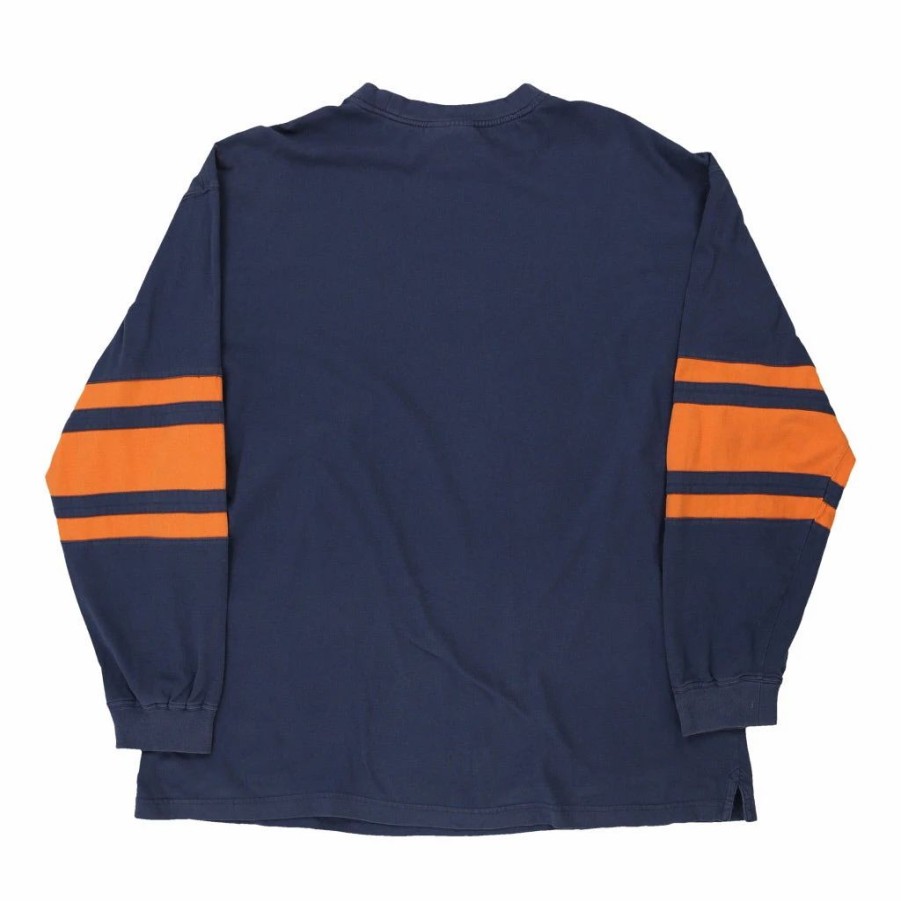 Vintage T-Shirts * | Vintage Denver Broncos Nfl Long Sleeve T-Shirt 2Xl Blue Cotton