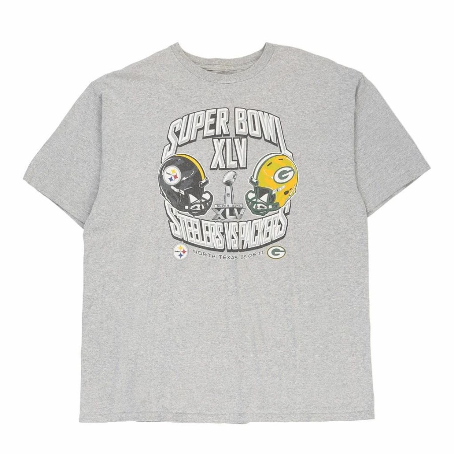 Vintage T-Shirts * | Pre-Loved Pittsburgh Steelers 2011 Nfl T-Shirt Xl Grey Cotton