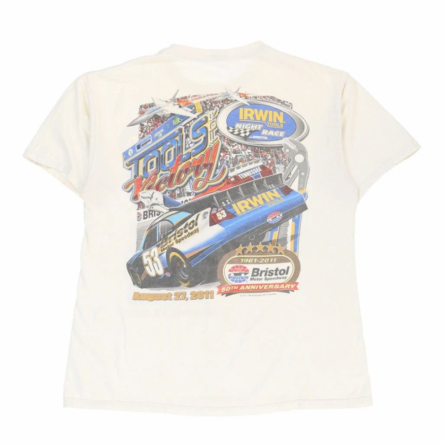 Vintage T-Shirts * | Vintage Irwin Tools Night Race 2011 Chase Authentics T-Shirt Large White Cotton