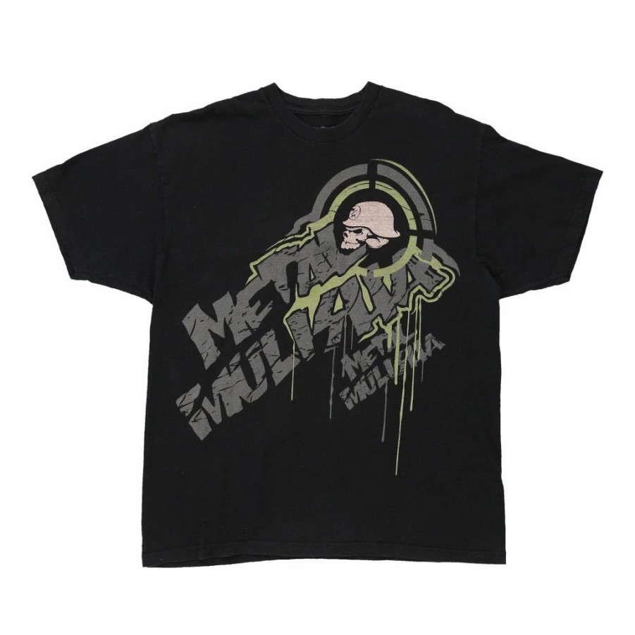 Vintage T-Shirts * | Vintage Metal Mulisha T-Shirt Xl Black Cotton