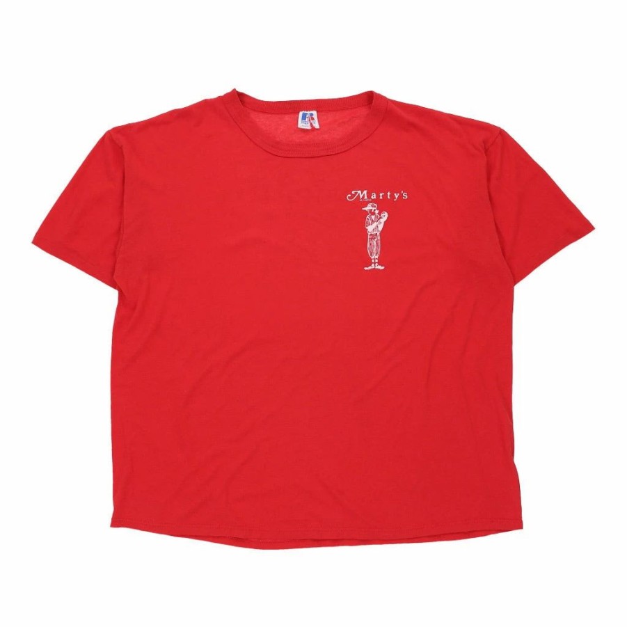 Vintage T-Shirts * | Vintage Russell Athletic T-Shirt 2Xl Red Cotton