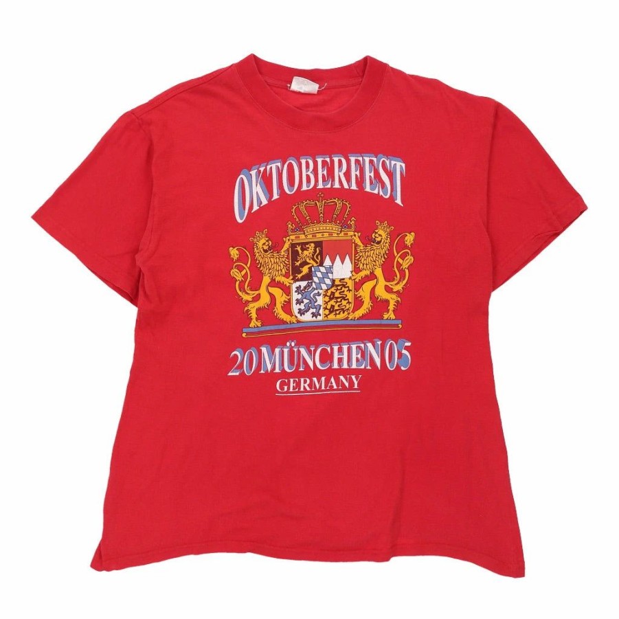 Vintage T-Shirts * | Vintage Oktoberfest 2005 Unbranded T-Shirt Xl Red Cotton