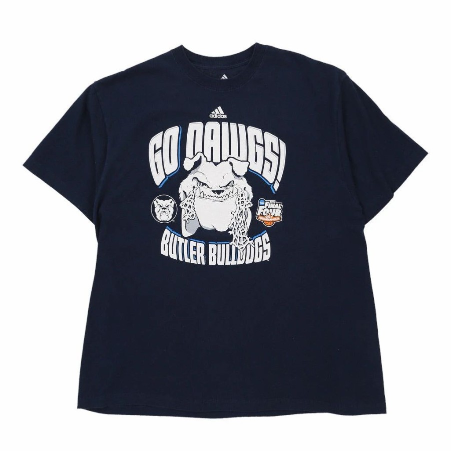 Vintage T-Shirts * | Pre-Loved Butler Bulldogs 2010 Adidas T-Shirt Xl Navy Cotton