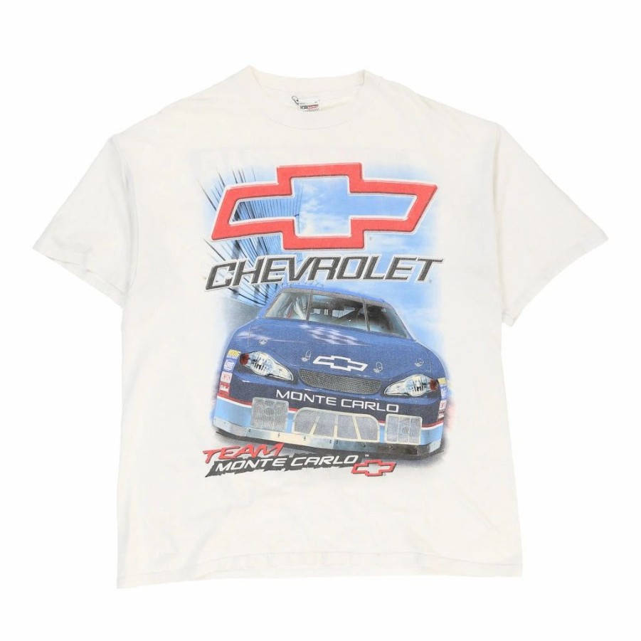 Vintage T-Shirts * | Vintage Nascar Tour 2004 Chequered Flag T-Shirt 2Xl White Cotton