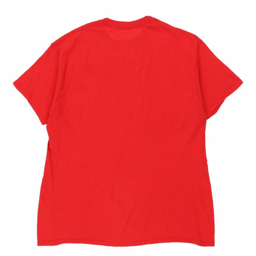 Vintage T-Shirts * | Vintage Gildan T-Shirt Medium Red Cotton