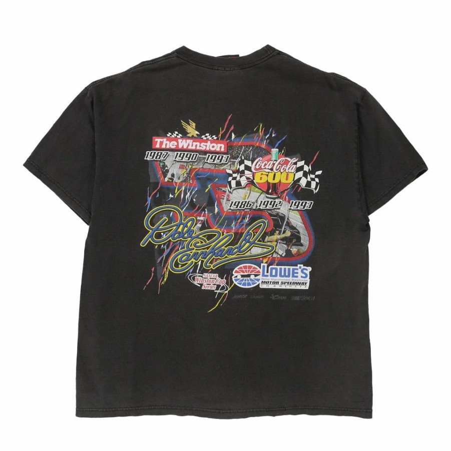 Vintage T-Shirts * | Vintage Dale Earnhardt Chase Authentics T-Shirt Large Black Cotton