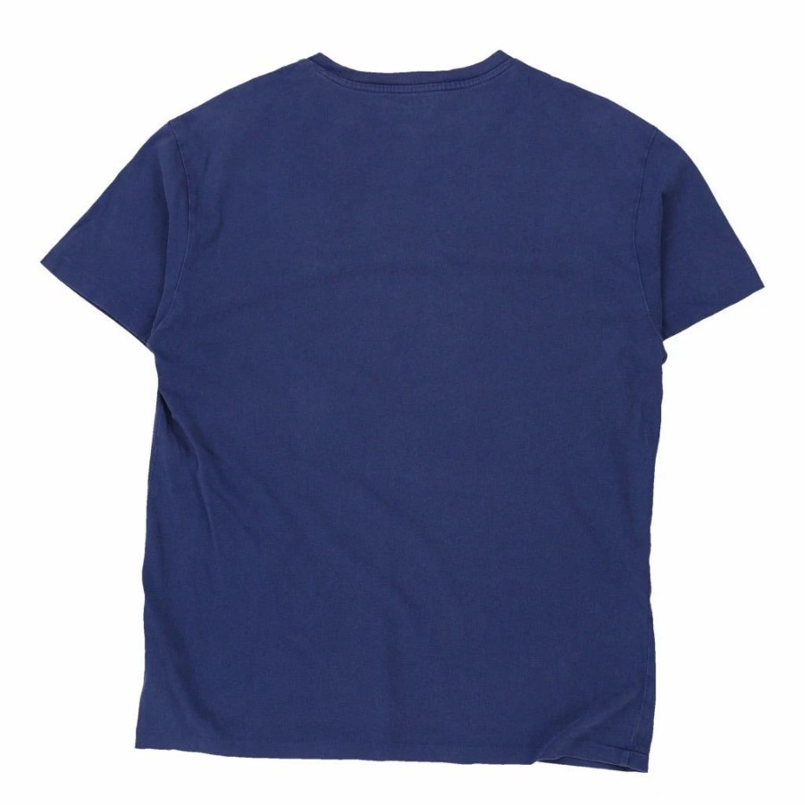 Vintage T-Shirts * | Vintage Ralph Lauren T-Shirt Small Blue Cotton