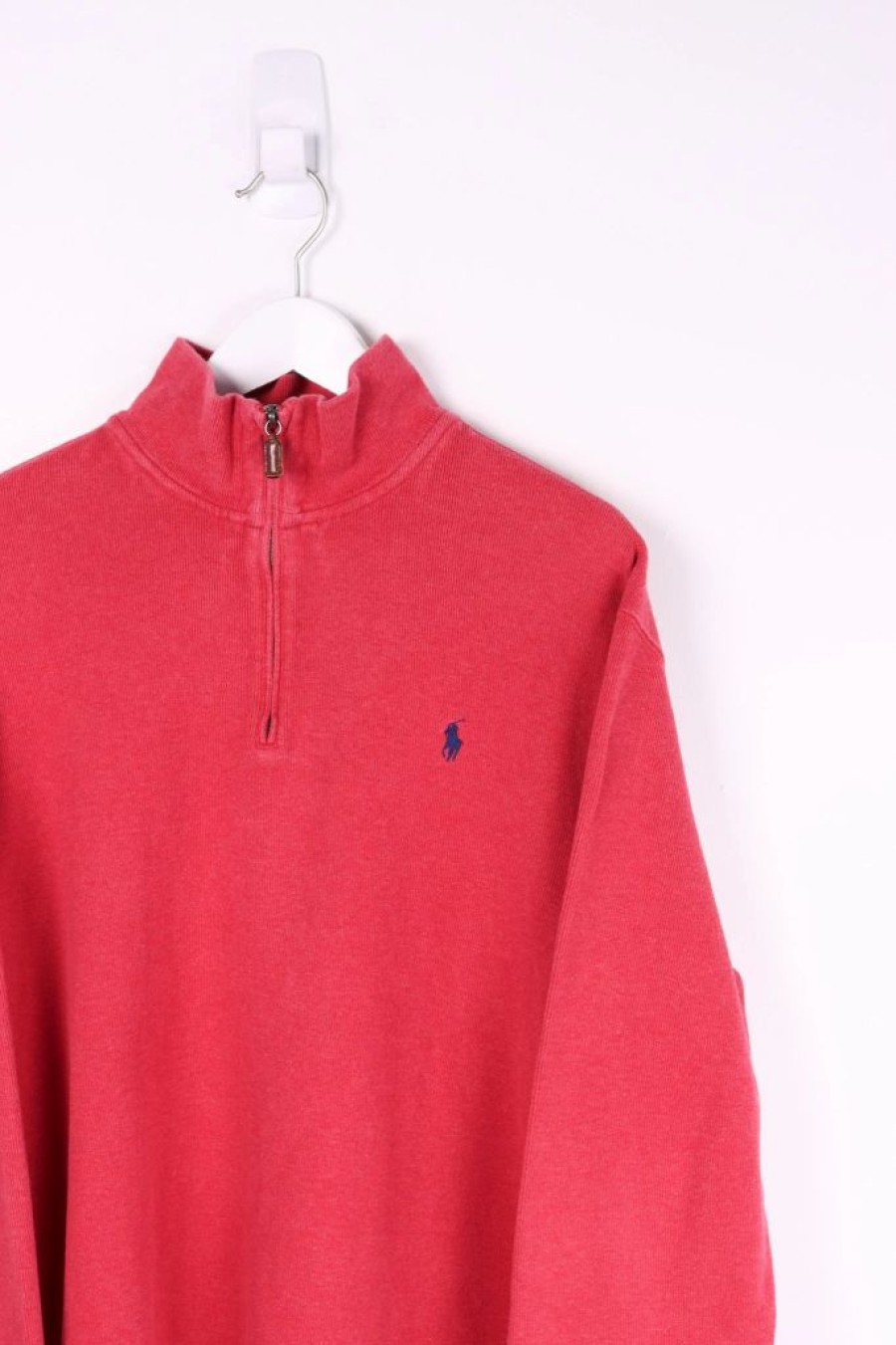 1/4 Zip Sweaters * | Restated Vintage Vintage Ralph Lauren 1/4 Zip Sweater Xl