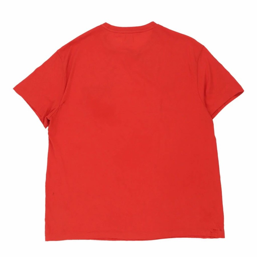 Vintage T-Shirts * | Vintage Ralph Lauren T-Shirt Large Red Cotton