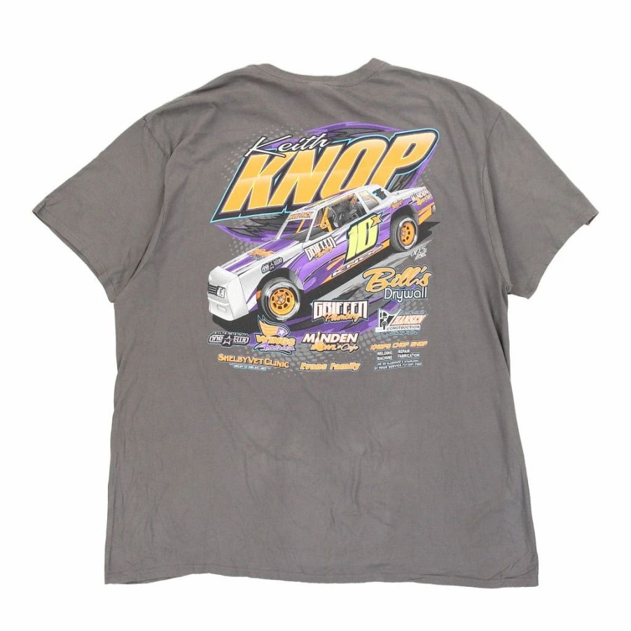 Vintage T-Shirts * | Vintage Keith Knop #10 Gildan T-Shirt 2Xl Grey Cotton