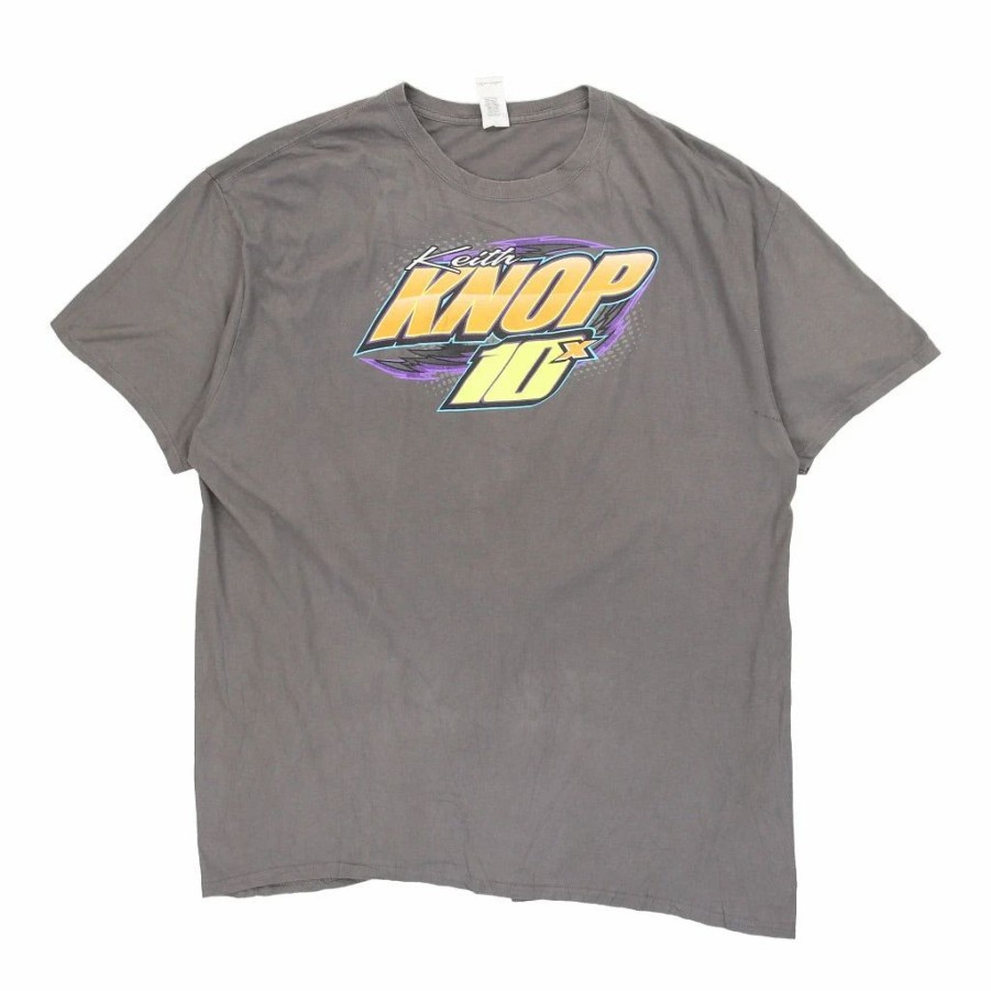 Vintage T-Shirts * | Vintage Keith Knop #10 Gildan T-Shirt 2Xl Grey Cotton