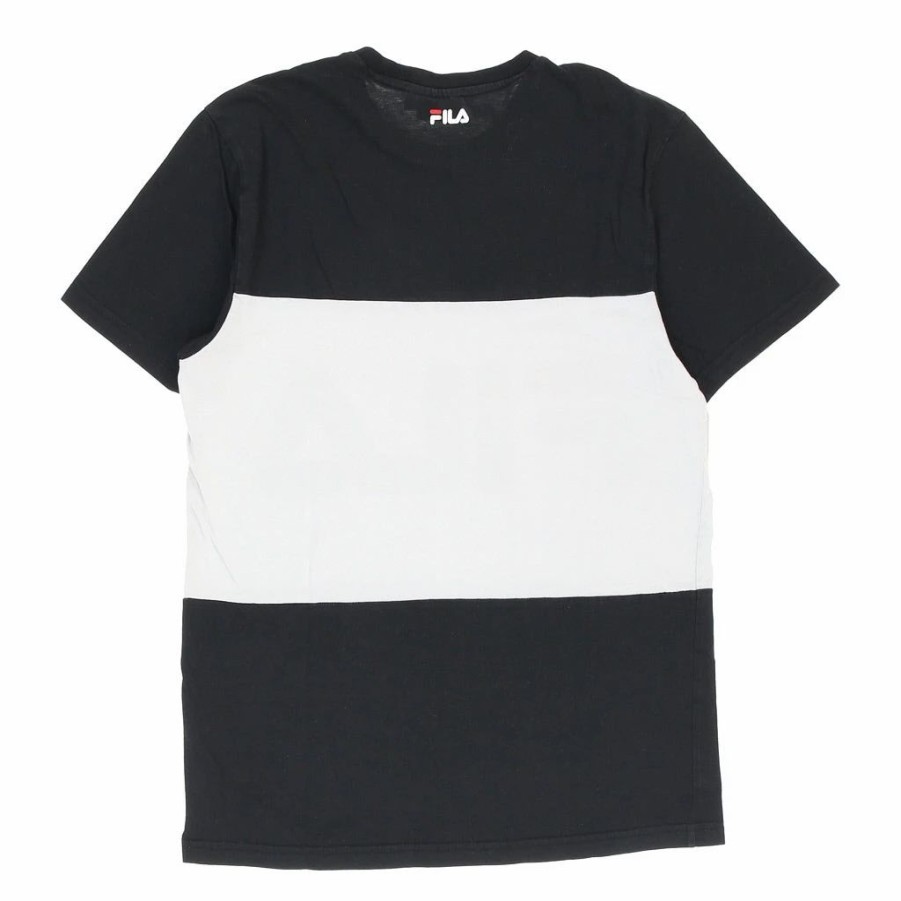 Vintage T-Shirts * | Vintage Fila T-Shirt Xs Black Cotton