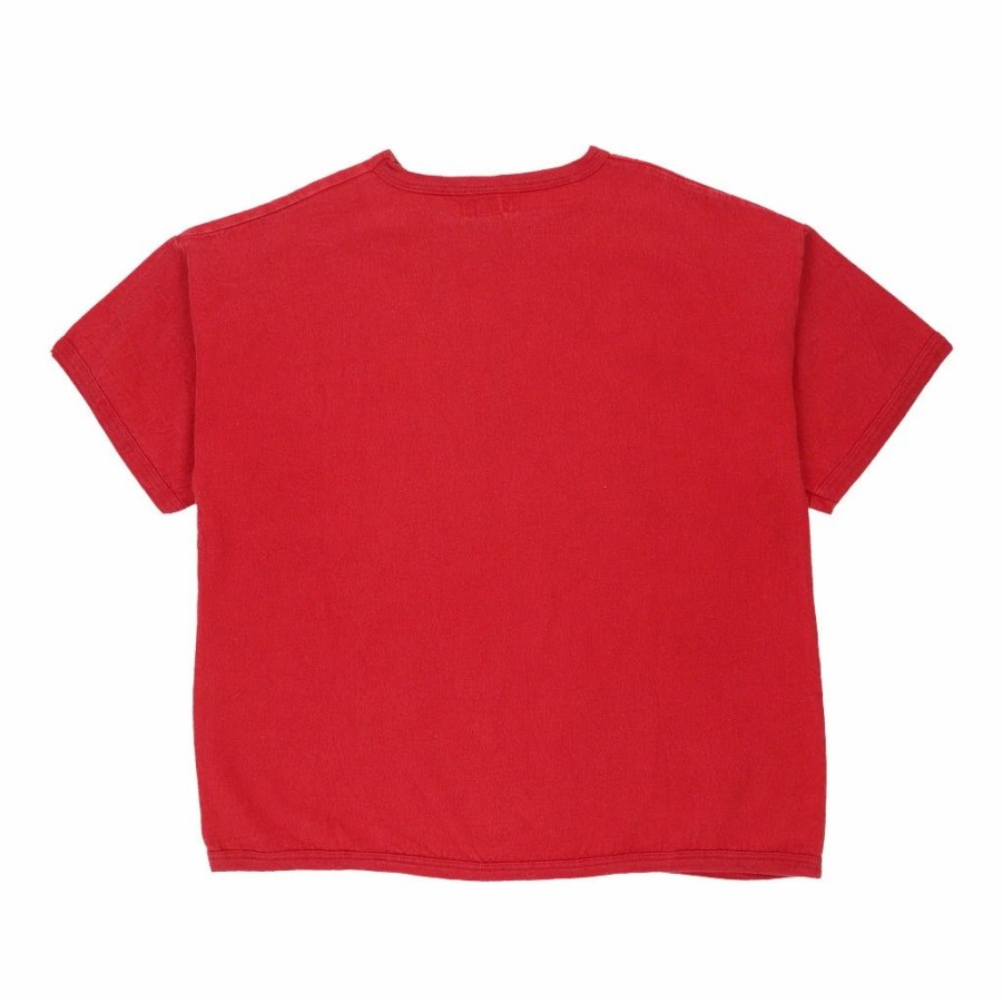 Vintage T-Shirts * | Vintage Bonjour T-Shirt 2Xl Red Cotton