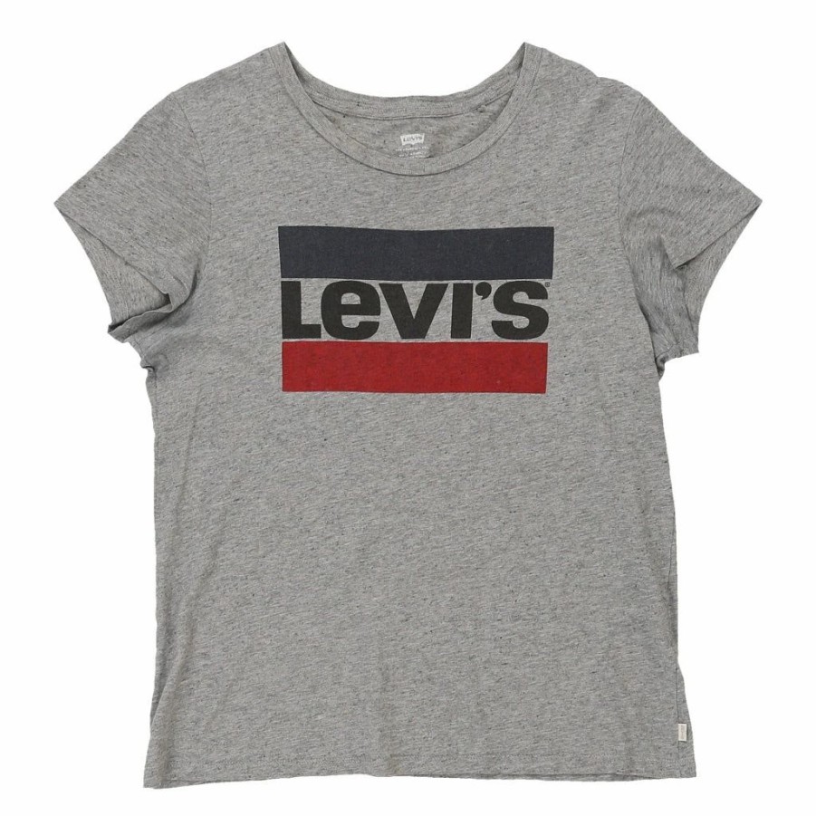 Vintage T-Shirts * | Vintage Levis T-Shirt Small Grey Cotton