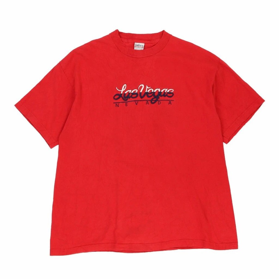 Vintage T-Shirts * | Vintage Intex T-Shirt Xl Red Cotton