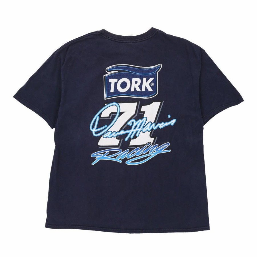 Vintage T-Shirts * | Vintage Tork Racing 2001 Gildan T-Shirt Xl Blue Cotton