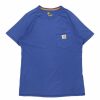 Vintage T-Shirts * | Vintage Carhartt T-Shirt Small Blue Cotton