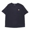 Vintage T-Shirts * | Vintage Carhartt T-Shirt Xl Blue Cotton