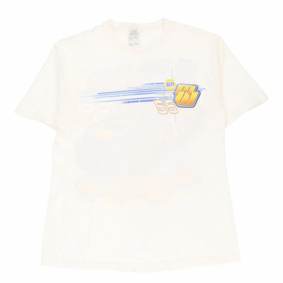 Vintage T-Shirts * | Vintage Michael Waltrip #55 Fruit Of The Loom T-Shirt Medium White Cotton